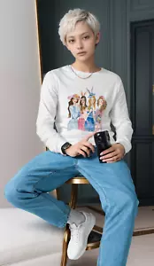 Long Sleeve Tee Women's Casual Crew Neck Cotton T-Shirt - Various Colors - Picture 1 of 5
