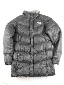 THE NORTH FACE 550 DOWN BLACK JACKET GIRL'S SZ. L (14-16) Dark Gray (No Hooded) - Picture 1 of 8