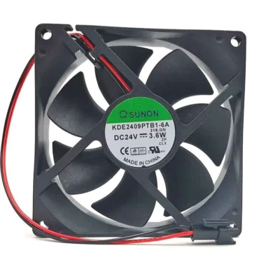 10Pcs SUNON KDE2409PTB1-6A 92x92x25mm COOLING FAN 24VDC 3.6W - Image 1 of 4