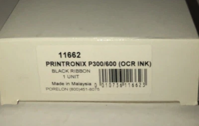 Printronix P300/600  #11662 (ORC Ink) Black Nylon Ribbon-NEW-SHIPS N 24 HOURS - Image 1 of 4