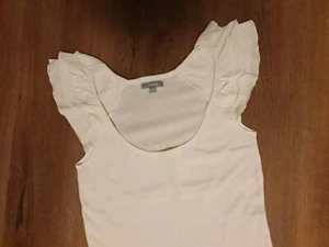 3 SUISSES Sommertop Flügelärmel wollweiß Gr M 38 40 wie NEU - Bild 1 von 3