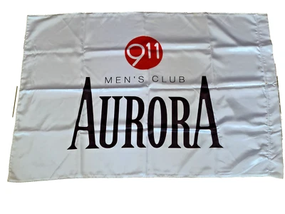 FLAG LARGE AURORA “MEN’S CLUB 911” - Image 1 of 4