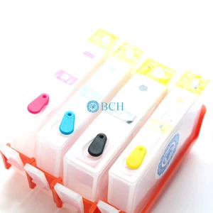 Cartucho recargable de 4 piezas para HP 920, 564, HP920, HP564 (sin foto negro sin chip) - Imagen 1 de 4