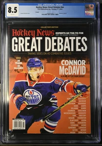 Hockey News 2016 NEWSSTAND GREAT DEBATTEN CONNOR McDavid CGC 8.5 - POP 1 - Bild 1 von 2