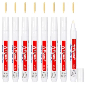 Fugenstift Set 8 Stück mit Ersatzspitzen  Fliesen Reparatur - Bild 1 von 10