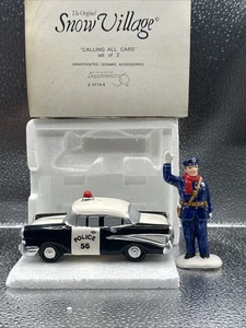 Dept 56 - Chiamando tutte le auto #51748 - Accessorio Snow Village - Polizia e auto - Foto 1 di 21
