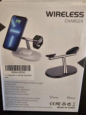 3-in-1 Fast Wireless Charger – MagSafe Compatible, Apple & Samsung Charging Dock - Image 1 of 3