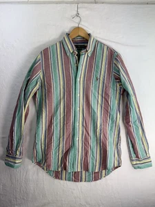 Ralph Lauren Shirt Mens Large Multicolor Striped Classic Fit Oxford Pony Logo - Picture 1 of 7