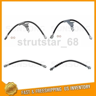 4 Front Rear Brake Hydraulic Hose Brake Line Fits Buick Electra 3.8L 3.0L 4.3L_ - Image 1 of 4
