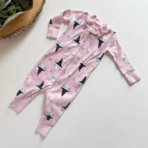 Hanna Andersson Organic Kitty Witch Footless Halloween Sleeper | 3-6m - Picture 1 of 6
