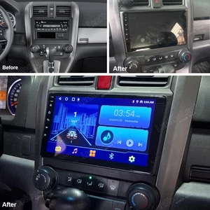 Radio estéreo GPS para automóvil 2G+32 GB para Honda CRV 2007-2011 Android 15.0 Apple Carplay - Imagen 1 de 15