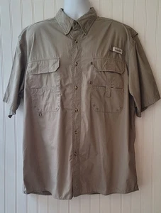 Camisa MAGELLAN, Camisa de Pesca Ventilada, Caqui, Manga Corta, XL - Imagen 1 de 4