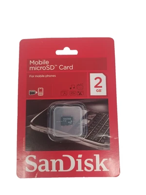 2GB Sandisk MicroSD Memory Card - Brand New Sealed B70 Y413 - Image 1 of 4