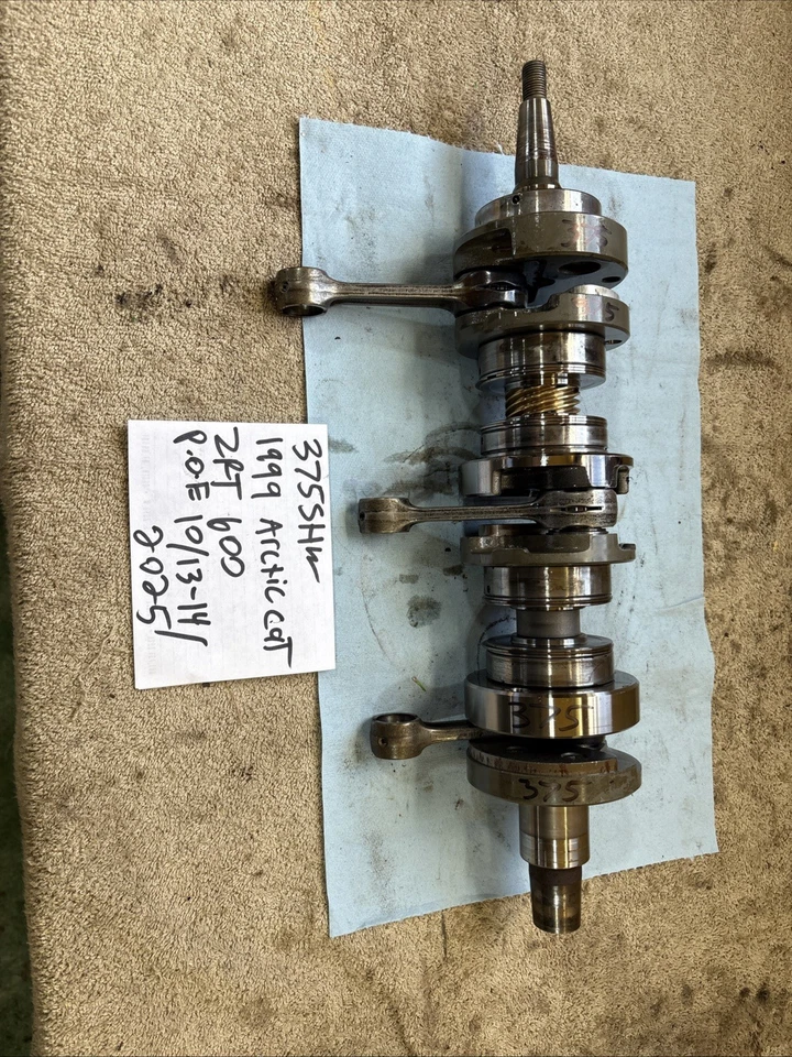 1999 arctic cat ZRT 600 crankshaft crank core 375 - Image 1 of 4