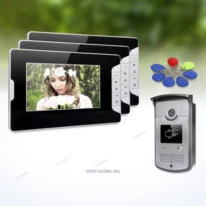 7inch Hands-free Video Door Phone Intercom System with Keyfobs Unlocking Camera - Picture 1 of 5
