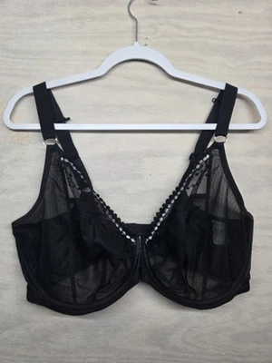 Elomi Women's SZ 48FF Bra Bralette Unlined Side Boning Cream Off White  - Image 1 of 4