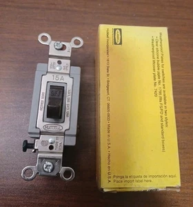 Hubbell HBL1201 Toggle Switch, Single Pole, Series 1200 Brown NEW Old Stock - Picture 1 of 9