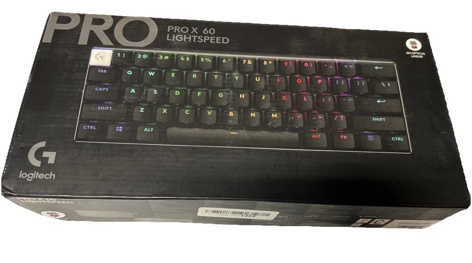 Logitech PRO X 60 LightSpeed Gaming Keyboard Linear (Black) - Image 1 of 1