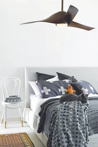 3 STÜCK Minka AIRE Deckenventilator Artemis schwarz 210298 Leuchte FB 147 cm - Picture 1 of 2