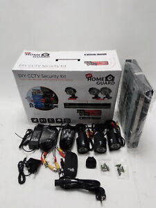 Home Guard DIY CCTV Security Kit Digital Video Recorder 3 Outdoor Cameras