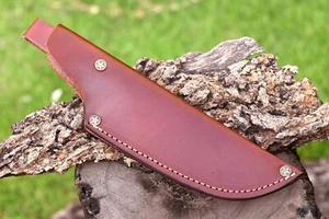 FUNDA FUNDA DE CUERO DE VACA HECHA A MANO PERSONALIZADA PARA CUCHILLO DE HOJA FIJA 2749 - Imagen 1 de 5
