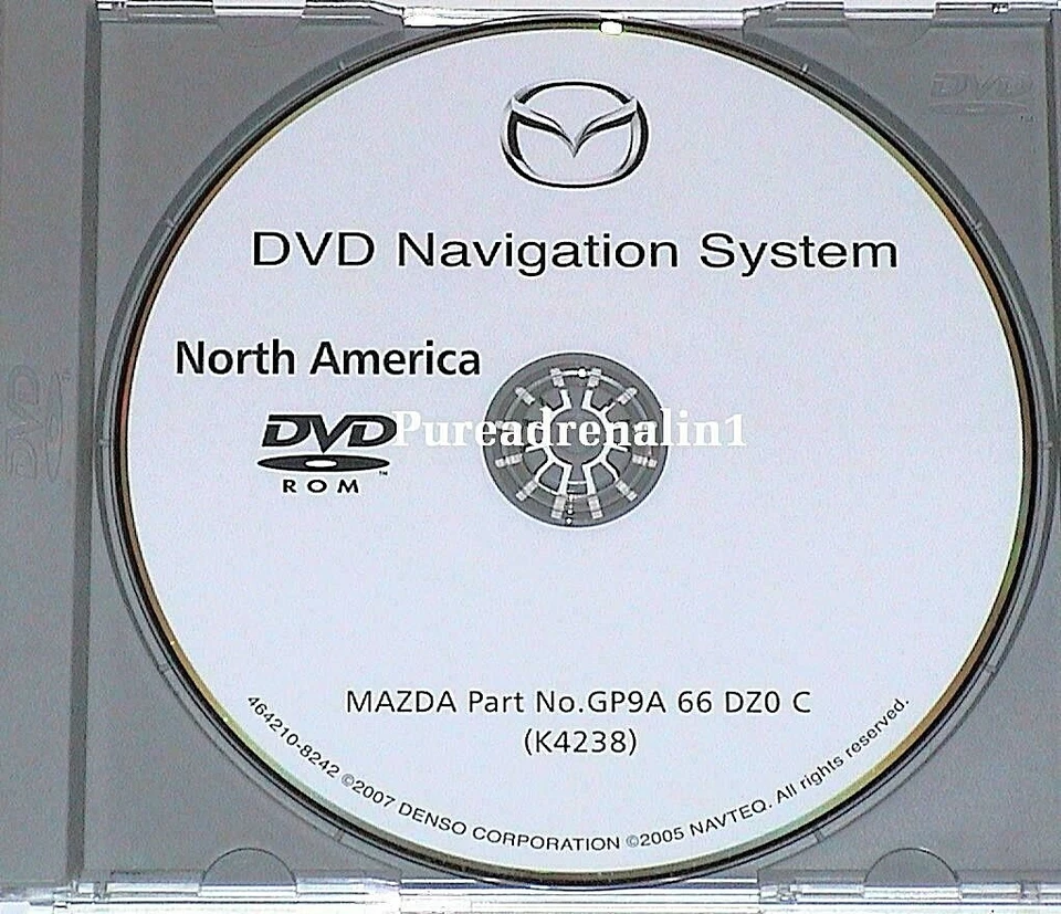 06 2007 MAZDA3 MAZDA5 MAZDA6 CX-9 RX-8 DISCO DE NAVEGACIÓN MAPA GPS DVD GP9A 66 DZ0 C Foto 1 de 1