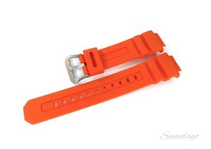 Original Genuine Casio Wrist Watch Orange Band Replacement Strap AWG-M100MR-4A
