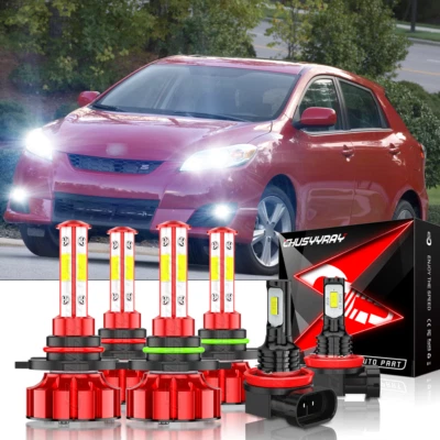 Kits de 6 bombillas antiniebla de haz alto bajo LED para Toyota Matrix 2009-2014 Foto 1 de 4