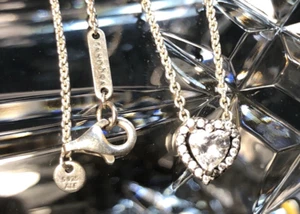 Authentic Pandora Elevated Heart Necklace 44cm 925 Sterling Silver VGC - Picture 1 of 4
