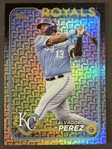 2024 Topps Series 1 Holiday Foil Salvador Perez #24 - Picture 1 of 2
