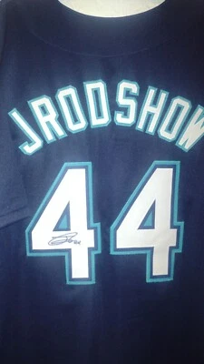 Julio Rodriguez JRodShow Signed Seattle Mariners Jersey JSA Rookie Auto #44 ROY  - Image 1 of 4