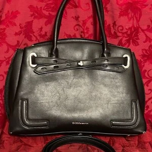 BCBGeneration Umhängetasche/Schultertasche Handtasche schwarz Leder groß 3-teilig - Bild 1 von 16