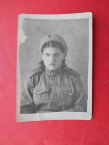 Odessa 1944 USSR woman soldier military hospital in uniform. Real photo WWII - Picture 1 of 2