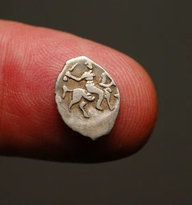 M28-186 Rusia, Iván el Terrible (1530-1584 dC), denga de plata, 1535-1538 dC Tver - Imagen 1 de 2