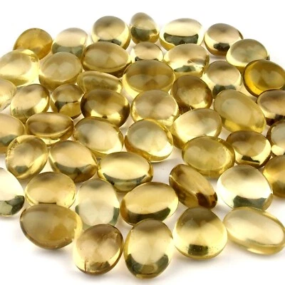 handpolierte Natur Citrin Trommelsteine Ø 25 - 30 mm AAA - Qualität Brasilien p - Bild 1 von 4