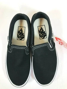 Vans Womens 5 W Skate Shoes Canvas Black and White New in Box - Picture 1 of 11