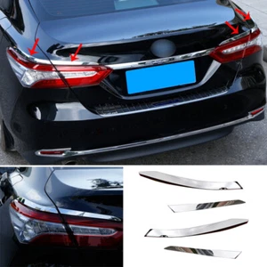 Chrome Exterior Rear Tail Light Lamp Strip Trim 4pcs For Toyota Camry 2018-2021 - Picture 1 of 12