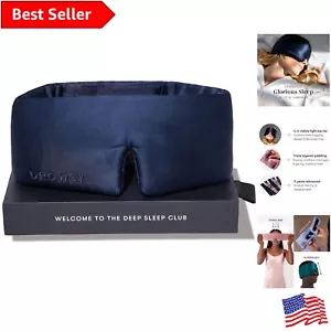 Premium Silk Sleep Mask for All Head Sizes - Breathable and Lightweight - Picture 1 of 11
