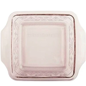 Cazuela cuadrada Anchor Hocking Laurel Rosewater 8,5" rosa EE. UU. - Imagen 1 de 22
