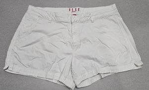 EllE Paris Damen Größe 16 (38 x 3,5) weiße Chino Shorts Sommer Freizeit - Bild 1 von 5