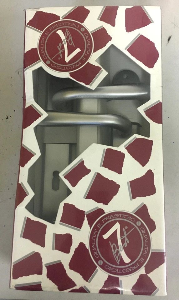 Maniglia x porta placca foro chiave 90 in ottone cromo satinato cod. 54 nuovo - Immagine 1 di 1