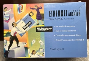 New In Sealed Box: Megahertz PCMCIA Adapter w XJACK Connector, Model: XJ10BT - Picture 1 of 14