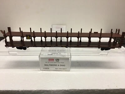 N Scale Micro Trains MTL 112510 Baltimore & Ohio TTBX 963017 Auto Rack - Image 1 of 4