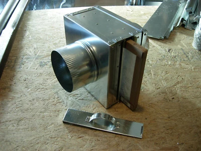 SHOP MADE Fresh Air Intake Filter box HVAC system Duct Air Filter collars 6"