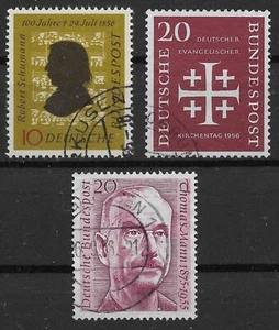 Federal 1956 lote o Mi 234 Mi 236 Mi 237 3x sellos especiales del año 56 024C - Imagen 1 de 4