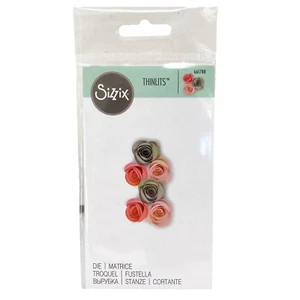 Sizzix Thinlits FIORE CAPESANTE metallo fustellate 661788 rosette di carta 3d - Foto 1 di 10