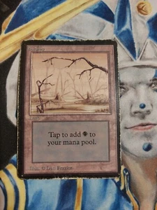 Swamp MTG Limited Edition Beta Common Land Heavily Played x1 GG5 - Picture 1 of 4