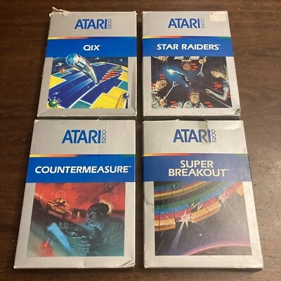 Atari 5200 Bundle Lot - Qix, Countermeasure, Star Raiders & Super Breakout - Image 1 of 4