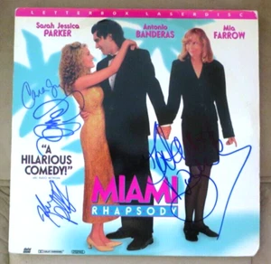 El disco láser "Miami Rhapsody" firmado por Banderas, Parker, Gugino y Pollak - Imagen 1 de 2