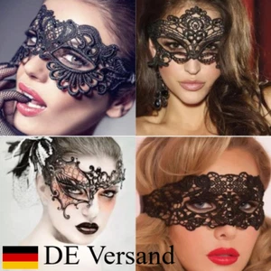 Sexy Gesichtsmaske Augenmaske Maske Spitze Venezianische Party Karneval Ball - Bild 1 von 12